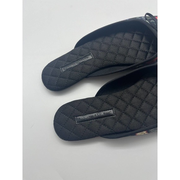 Banana Republic Pointy-Toe Slippers Zebra Watercolor Floral Print Sz 6.5 - 7.5 - Picture 7 of 7